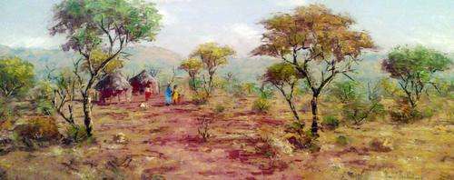 Henry Bredenkamp - Beautiful rural village - Beautifully framed - Nice price!